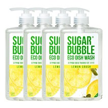 슈가버블 친환경 에코 주방세제 레몬크러쉬 940ml x4, 단품