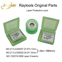 JHCHMX Raytools 레이저 광학 렌즈-4kw 1064nm 27.9*4.1/24.9*1.5mm 211LCG0037 211LCG0020 세라믹 120274100B 원래 호환, 03 Ceramic -Original