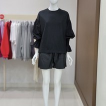 시에로 [시에로] 우븐배색 소매스모킹 셔링 TS (SG4TSF827)