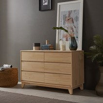 장인가구 순수 편백나무원목 협탁서랍장, 내츄럴