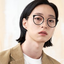 룩스토어 블루래빗 오버사이즈 콤비안경테 솔텍스 블루라이트차단안경 남녀공용