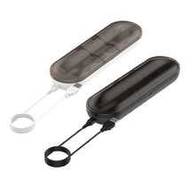 GHSHOP 2Pieces 전동 칫솔 충전기 케이스 상자 교체 충전 케이스, 231.8x69.4x41mm, 화이트+블랙, 플라스틱