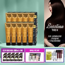 보스티나 보스티나 더 플러스! 본품 10개+앰플10매+꼬리빗3개+바넥스쿡 24P, 상세 설명 참조, 3. 3호 와인브라운 (적갈색)