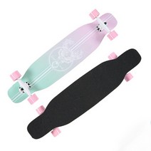 ZAZX 6.29 HUABAN 킥보드 초보자 주니어 성인용 4륜 보드, 핑크