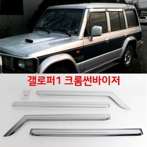 갤로퍼1 전용 차량용 햇빛가리개 크롬 튜닝 썬바이저, 단일, 타입:단일