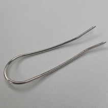 탄성 메탈 은비녀 U자 비녀 유핀 혼주 뒤꽂이 한복 U자핀 U핀 만들기 똥머리 핀 유자핀 머리 장식 꽂이 악세사리 헤어 고정핀 올림 반묶음 실버