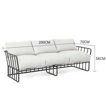 이디아 카페 스튜디오 사무실 인테리어 패브릭 소파 편안하고 심플한 소파, 블랙 트리오