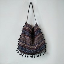 페이즐리에코백 반다나 보헤미안 가방 히피걸 모리걸 룩 빈티지 숄더백 술 히피 집시 프린지 핸드백 지갑 오픈 백 스트링 백