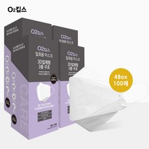 o2킵스 2471-비말방지 3D입체 3중구조 마스크 100개입, 4개, 25매
