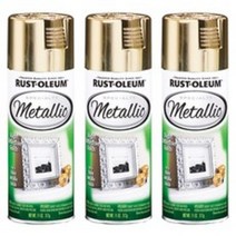 러스트올럼 Specialty Metallic Sptay 312g x 3p, Metallic Gold