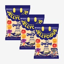 [무료배송]롯데 젤리셔스 구미당기는구미 미니 195g x 3개 +1740EA, 쿠팡 1, 쿠팡 본상품선택