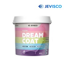 제비스코 드림코트 에그쉘광 0.9L 벽지페인트 드림코트 에그쉘광 스카이블루(0.9L)