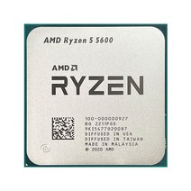 AMD Ryzen 5 5600 R5 3.5 GHz 6 코어 12 스레드 CPU 프로세서 7NM L3 32M 100-000000927 소켓 AM4
