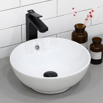 A013A 도기볼세면기 탑볼세면기세면볼 세면대 세면기 탑볼세면, I트랩(바닥배수), CH 청동 일반형 자동폽업