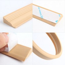 안전 도어 문 턱받침 2매입 휠체어 보행기 아파트 사무실 문턱 접착식 경사대, 1개