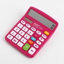 YNG57038612자리 컬러 태양광 전자계산기 일반 사무용 계산기, 상세페이지 참조