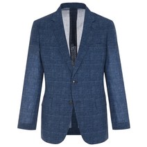 [파크랜드]오스틴리드 남성여름쟈켓 22S/S 네이비 아세테이트 체크 자켓 AKF22202 NC울산