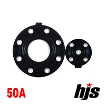 HJS 후렌지용 국산 고무 패킹 50A (플랜지 가스켓 50mm 플렌지 가스킷 수도용 배관 부속 자재), 1개