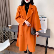 FANSYLI 여성 가을 겨울 모직 코트 하프 코트 10F