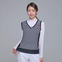 제이투제이 여성 골프조끼 브이넥 스퀘어 쿨조끼 빅사이즈 여성골프웨어