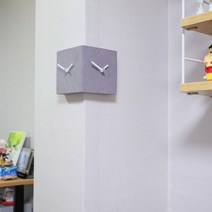 션톅코너시계(Mini) 그레이(Coner Mini Gray) 양면벽 벽걸이 모서리 벽시계 인테리어벽 소품^^*, 채룩!!, 채룩!!