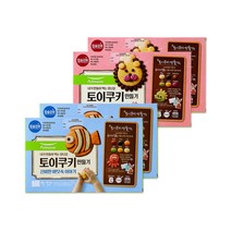 [풀무원] () 토이쿠키 2종 4봉 (숲속 동물들 생일파티 + 신비한 바닷속 이야기), 상세 설명 참조