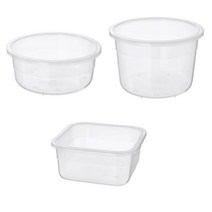 IKEA 365+ 식품보관용기 플라스틱 450 ml / 750ml, 원형750ml(803.591.46)