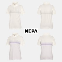 네파 23SS 여성/쿨메쉬/땀에강함/인기상품/ 여성 헥사곤 반팔 집업 티셔츠 7J45407