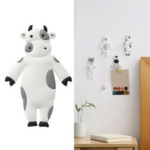 애니멀 벽걸이 감성 소품 걸이 주방 욕실 고리 아이방 인테리어 현관 마스크 차키 홀더 도어 후크 음메