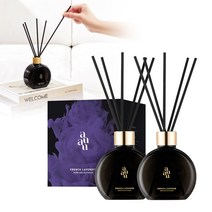 아유아유 퍼퓸 디퓨저 (2구), 프렌치라벤더, 1세트+섬유스틱 2세트(10개입)