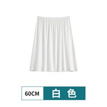 와이라인방지속치마 중국전통의상 화이트 스커트 배기 하프기장 펜네트라이징가드 스판 빅사이즈 반신 3465015878, F-프리, 화이트 60 센치