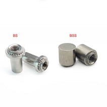 리벳 너트 스테인레스 스틸 BS 타입 방수 m3 m4 m5 m6 M8 PEM 셀프 클린칭 압력 패스너, 06 BS M4x2