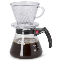 [칼리타 드립세트 102D 투명(2~4인용)]/핸드드립/원두커피/핸드밀/하리오/서버/필터/케냐AA/