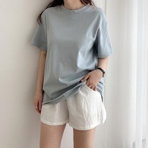 먼데이홀릭 여성 린넨 워싱 코튼 3부 밴딩 반바지 팬츠