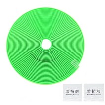 자동차 외곽부품차량용 휠 림 프로텍터 테이프 포함 8M/롤 고무 마운딩 트림 레드/블랙/화이트 색상, 03 green, 03 green