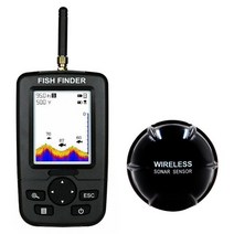 무선 어군탐지기 낚시 어탐기 수중 음파 탐지기 센서가있는 스마트 휴대용 깊이 어군 에코, 60s40053 블랙