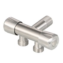 스텐레스 앵글밸브 더블 통제 이출 배 지느러미와 가슴 304 심레스티 세탁기 기구 쌍 일진 물이 나오고 1932287026, 겹 컨트롤 더블 출 앵글밸브