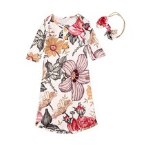 여성봄가방Ma & baby 0-6M 신생아 유아 여아 꽃 침낭 침구 긴 소매 봄 가을 의류