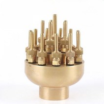 3단 분수 노즐 황동 물줄기 물기둥 가든 정원 연못, 2인치 DN50(스테인리스 스틸) 3중 플라워