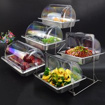 투명진열장 카페 제과점뷔페 베이커리 수납트레이, 3중강판 2cm  플립커버