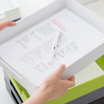 오픈형 A4 용지보관함 서류트레이 이면지 사무실, 흰색