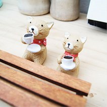 커피 고양이 미니어쳐 책장 장식 소품 인형 소품꾸미기 어른장난감 화분소품 납골당꾸미기 미니어처
