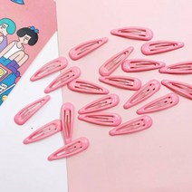 용 캔디 컬러 머리핀 페인트 밝은 표면 BB 클립 바레트 머리 장식 헤어 악세사리 20 개