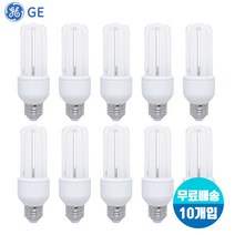 GE 삼파장 컴팩트 EL 전구 20W E26, 주광색(하얀빛)