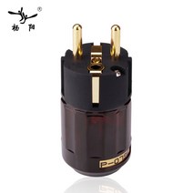 YYAUDIO 쌍 P-079E/C-079 24 천개 금 도금 SCHUKO 전원 플러그 EU 버전, 01 079EU