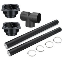 무시동히터부품 차량용 75mm Y/T 피스 히터 파이프 덕트 따뜻한 공기 배출구 환기 호스 클립 세트 디젤 히터용 베바스토 에버스패커, 75mm T_체코