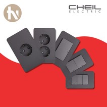 제일 디아트 전등 스위치 그레이 커버 1구 2구 6구 교체 화장실 거실 콘센트 통신 단로, (TN) 디아트 그레이 스위치, 12_일괄소등 1구 스위치, 1개