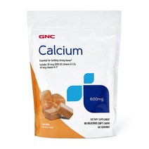 지엔씨 칼슘 600 mg 카라멜 60 소프트츄, 3병, 60정
