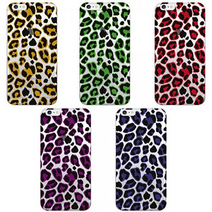 LG Q7 레오파드 패턴 젤리 케이스 LG-Q720, 블루, 없음