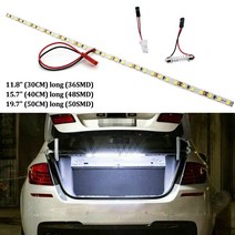 슈퍼 브라이트 hid 화이트 t10 led 스트립 라이트 w5w led 자동차 트렁크 화물 구역 또는 인테리어 조명 화이트 3000k 4000k 6000k diy, 크세논 화이트 6000k, 50cm 19.7인치